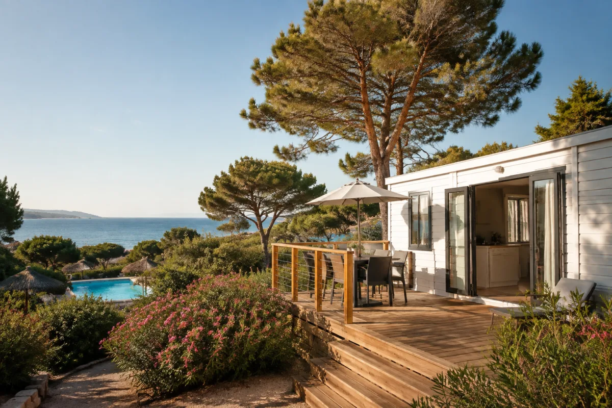 Location de mobil-home dans un camping en bord de mer